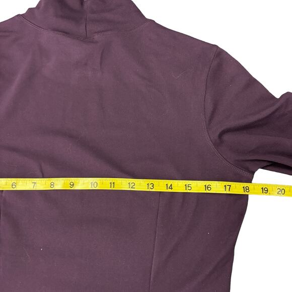 Title Nine Stretch Getaway Mock Neck Dress Medium Purple Travel Leisure Casual - Picture 7 of 11